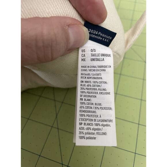 American Eagle Limited Edition Denim Snoopy Peanuts 8” Plush Stuffed Animal Rare - Picture 8 of 15